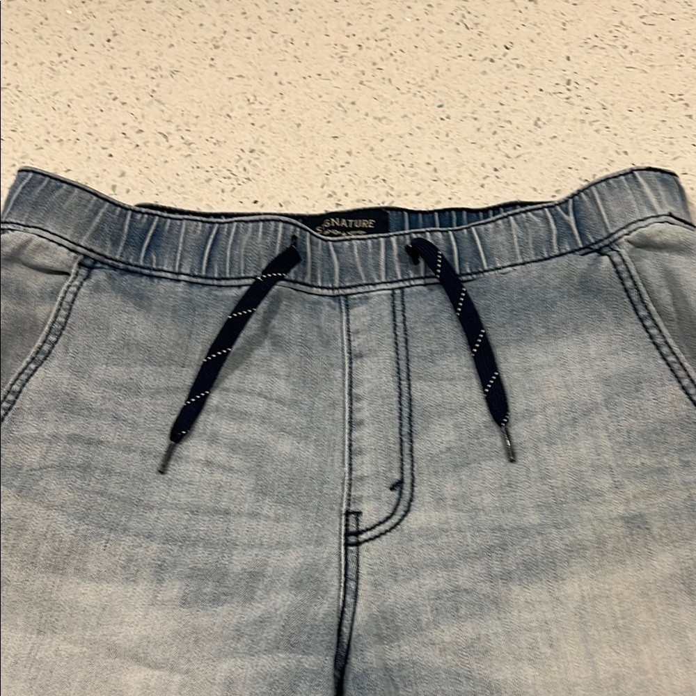 LEVI'S Distressed Stretch Comfort Men's Raw Hem Denim Shorts Size Medium 34” - Picture 3 of 12